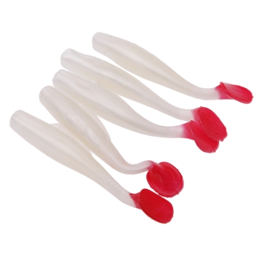 5pcs T Schwanz Weiche Worm Angelköder Köder Fischprogramme