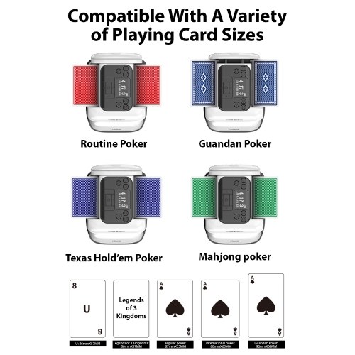 Automatische 2-in-1-Karte Shuffler und Händlermaschine 360 ​​Grad Drehung