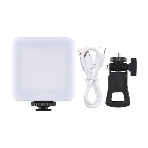 Pocket RGB Video Light LED Fill Light 3200K-6500K Dimmable Video Conference Light for Computer Tablet Smartphone DSLR Camera  Built-in Battery with Screen Clip 