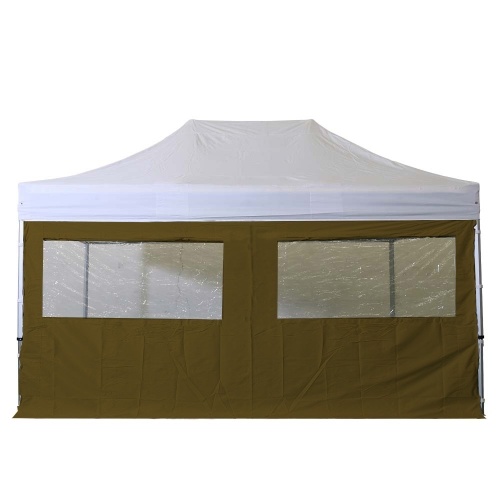 Côté Bâche 2 fenêtres avec rideau 4.5m - polyester 300g/m² - unité