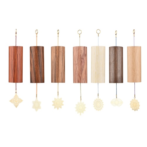

7 Pcs Chakra Chimes Natural Bamboo Wind Chimes Meditation Chord Windchime Windbell