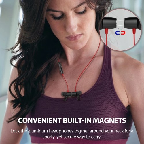 dodocool Magnetic Wireless Stereo Sports In-Ear Headphone with HD Mic CVC 6.0