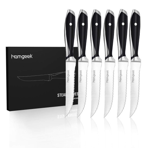 Homgeek Steak Knives Set stainless steel