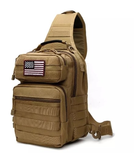 

Tactic Water-resistant Sling Bag Crossbody Backpack
