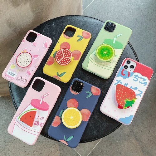 

Fruit Stand Replacement for iPhone11pro summer fruit phone case anti-fall TPU soft case Pomegranate Replacement for Samsung S10 Case