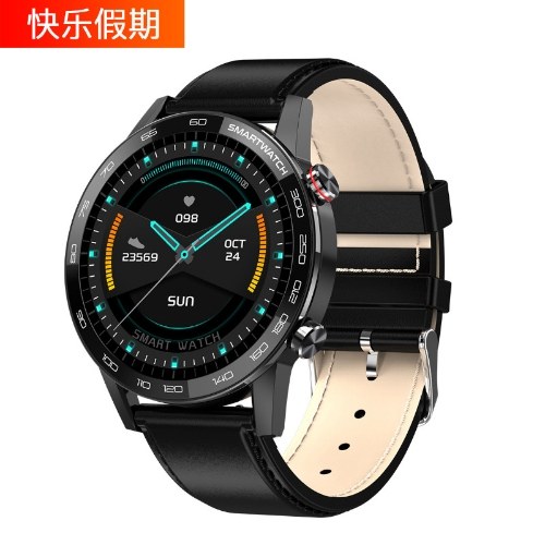 

L16 Smart Bracelet Watch IP68 Waterproof HD Full Round Screen APP Dial Download Multi-language Sports Watch black