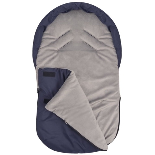 Foot / sleeping bag for infant carrier / car seat 75 x 40 cm navy blue