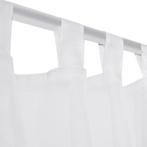 

White Sheer Curtain 140 x 245 cm 2 pcs