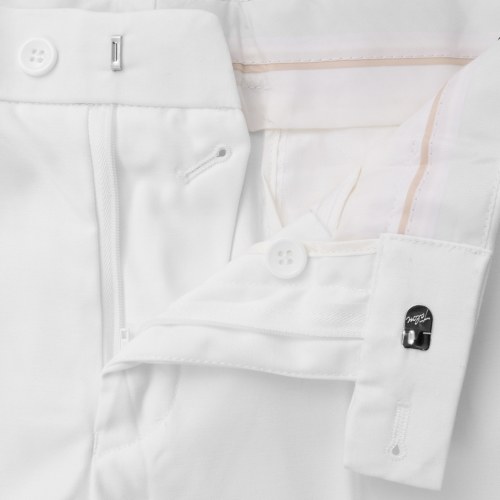 

2 pcs. Mr. suit with tie White Gr. 50