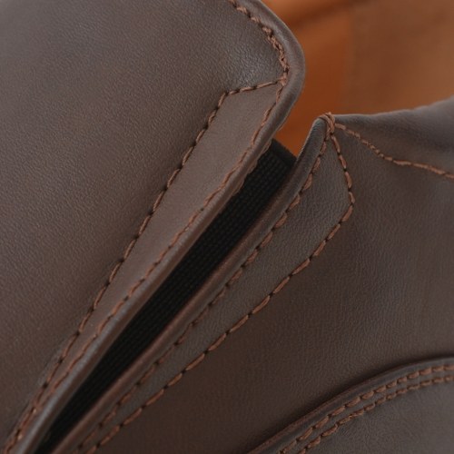 

Men's Slipper Brown size 42 PU leather