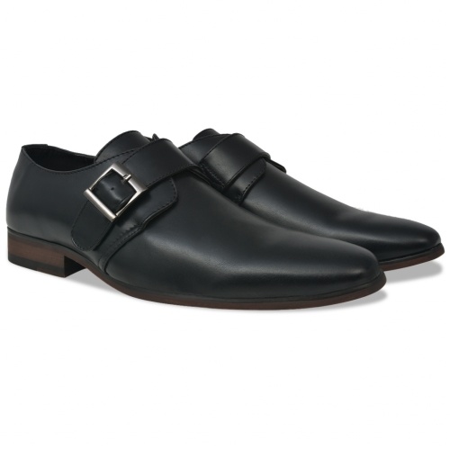 

Обувь для мужчин Monk Shoes Buckle Black Размер 41 PU кожа