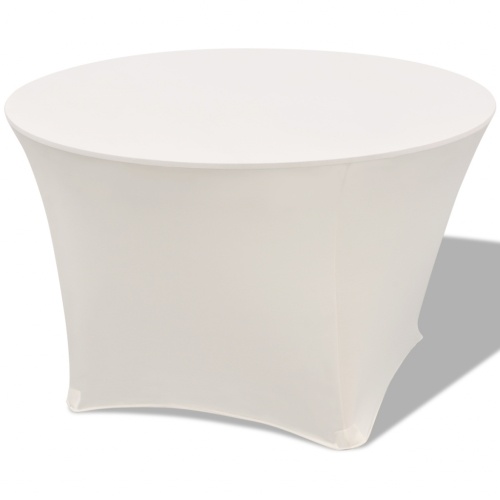 

Stretch Table Hats 2 pcs. Round 150x74 cm creamy white