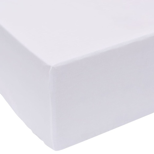

Fitted sheet 2 pieces 90x220 cm cotton white