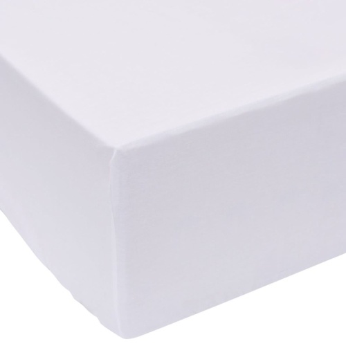 

Fitted sheet 2 pieces 160x220 cm cotton white