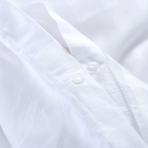 

3-pc. Bedding set cotton satin 200 × 200/60 × 70 cm white