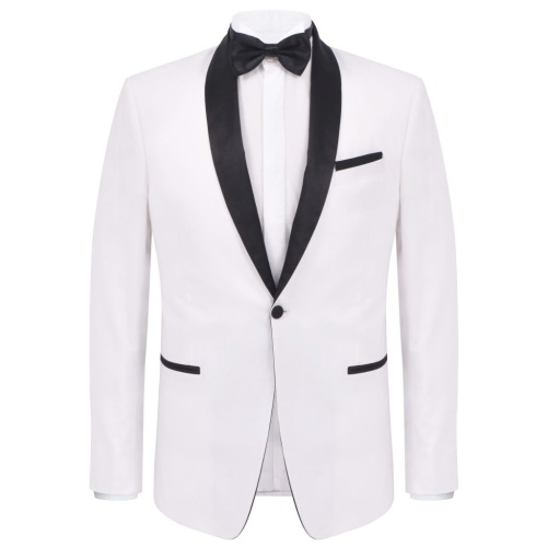

Two Piece Evening Dress Black Tie Smoking Men's Size 52 White