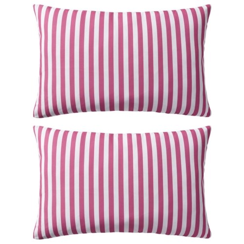 

Garden cushion 2 pcs. Striped pattern 60 x 40 cm pink