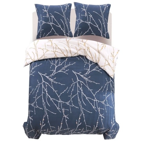 

3-pc. Bedding set branch motif 200x220 / 80x80 cm