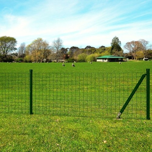 

Euro fence set with pegs 10 x 1.7 m steel green
