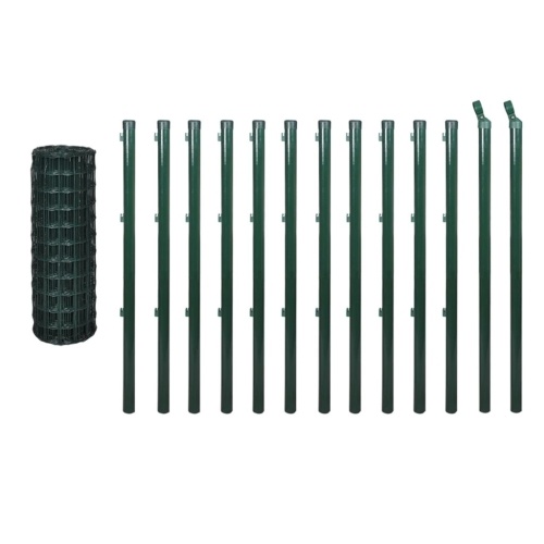 

Euro fence set 25 x 1 m steel green