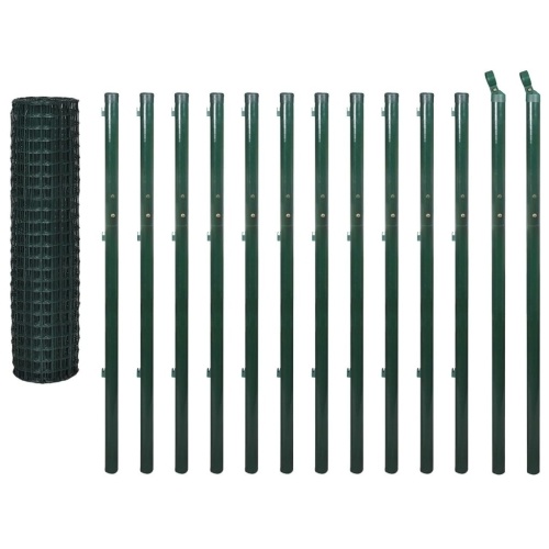 

Euro fence set 25 x 1.7 m steel green