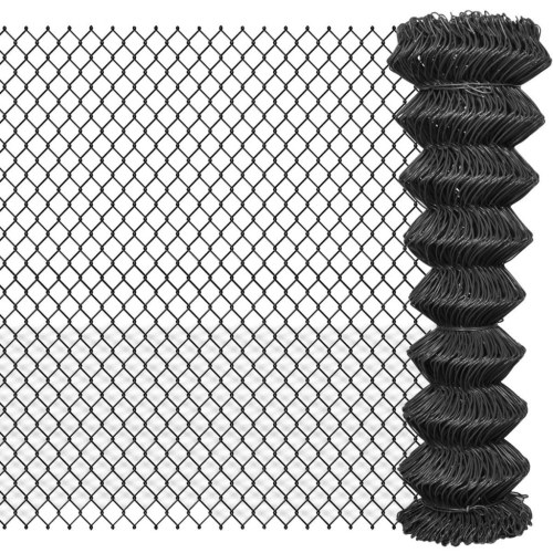 Wire mesh fence 15 x 1.5 m steel gray