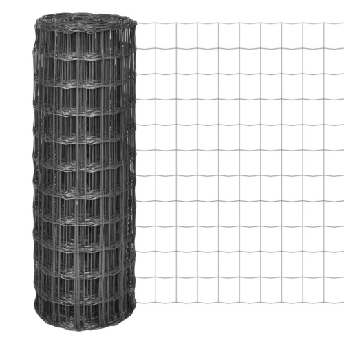 

Euro fence 10 × 0.8 m with 77 × 64 mm mesh steel gray