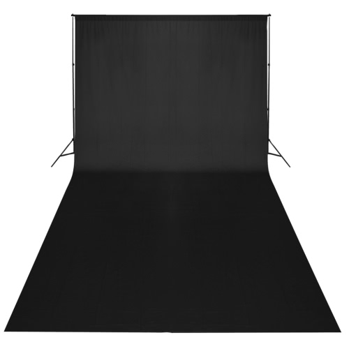 Foto Hintergrundstoff 3 x 3 m uni schwarz