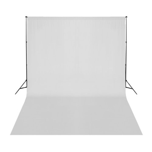 Photo fond tissu 5 x 3 m blanc uni