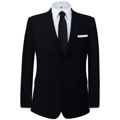 

Men's Two Piece Business Suit Black Size 48
