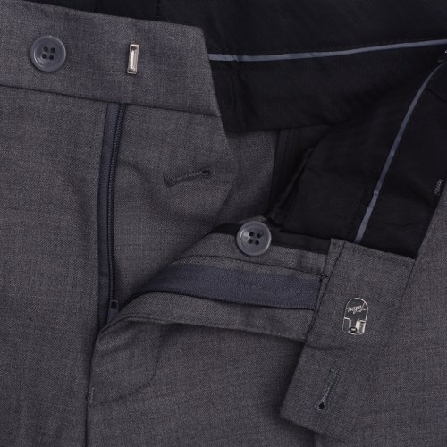 

Men's Two Piece Business Suit Grey Size 52