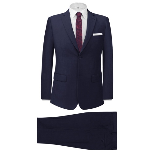 

Men's Two Piece Business Suit Navy Size 48