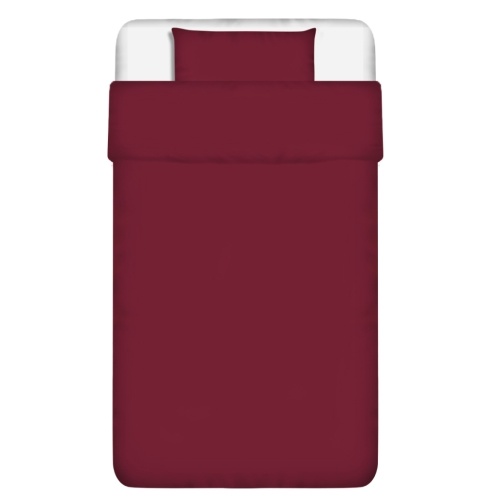 

двух частей пододеяльник Set Хлопок Burgundy 155x220 / 80x80 см