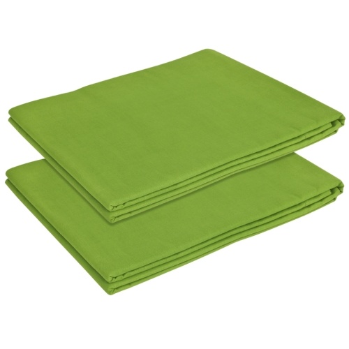 

Плоский постельный лист 2 шт. Хлопок 240х260 см Apple Green