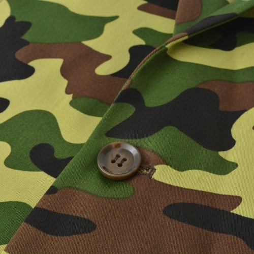

Men's Two Piece Suit with Tie Camouflage Print Size 50