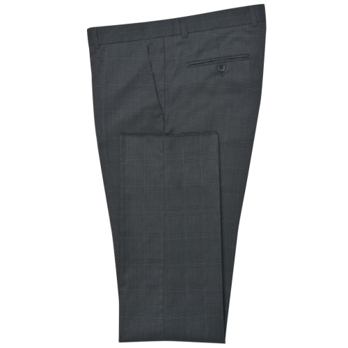 

Men's Two Piece Checked Suit Anthracite Size 46
