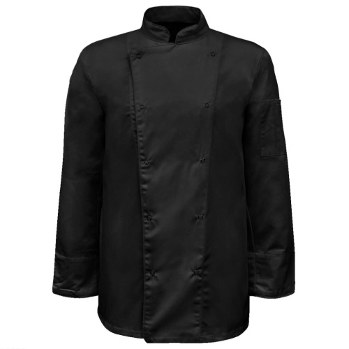 

Chef Jackets 2 pcs Long Sleeve Size S Black