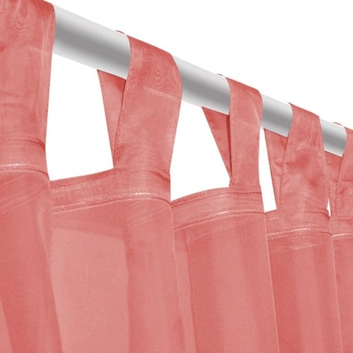 

Voile Curtains 2 pcs 140x225 cm Red