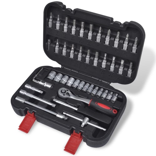 

46 шт 1/4 "Drive гнездо Набор бит с Quick Release Ratchet Набор инструментов