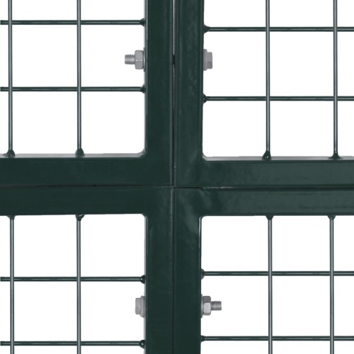 

Double Door Fence Gate Powder-Coated Steel