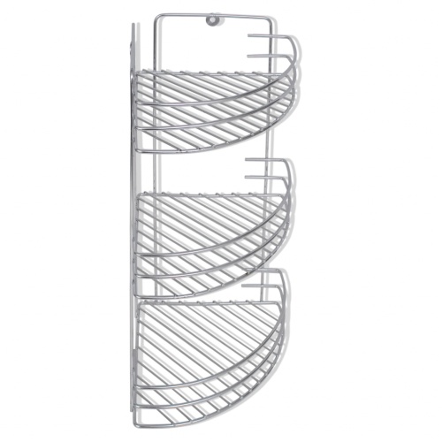 

Three-Tier Shower Corner Shelves 2 pcs Metal