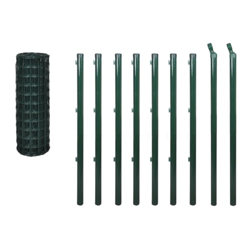 

Euro Fence Set 10x1 m Steel Green