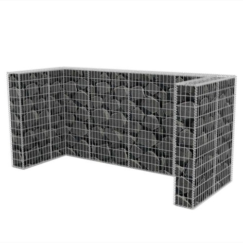 

Gabion Triple Wheelie Bin Surround Steel 250x100x120 cm