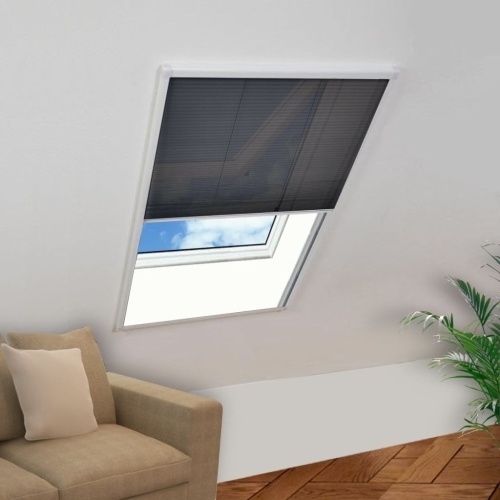 

Plisse Insect Screen for Windows Aluminium 80x120 cm