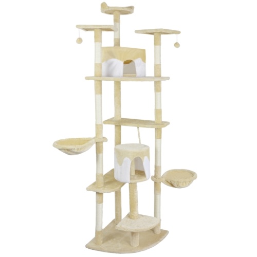 

Cat Scratching Post 213 cm Yellow and White