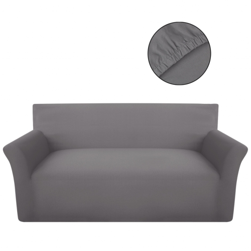 

sofa cover gray stretch cotton jersey