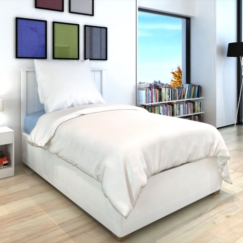 

2 хлопок пододеяльник части Белый 155x220 / 60x70 см