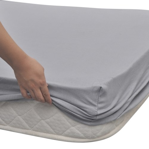 

Fitted Sheet 2-piece cotton 150 gsm 140x200-160x200 cm Grey