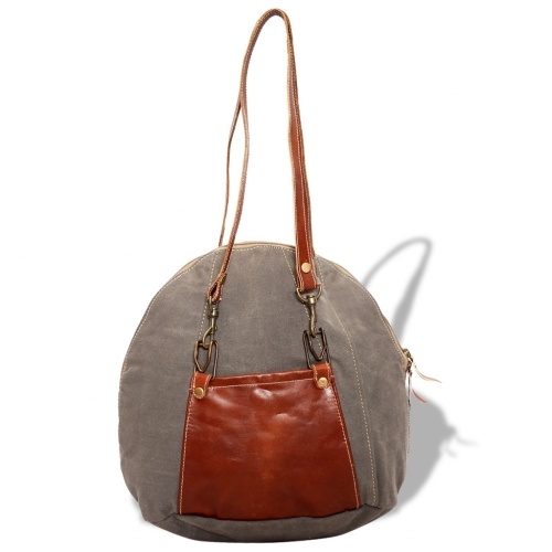 

Handbag Canvas and genuine leather Gray