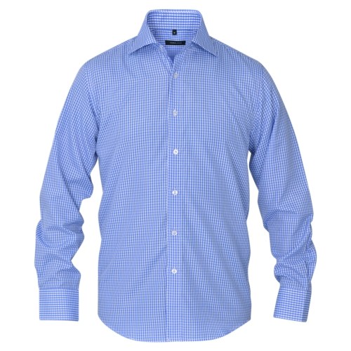 

Men's shirt White and light blue with check size S